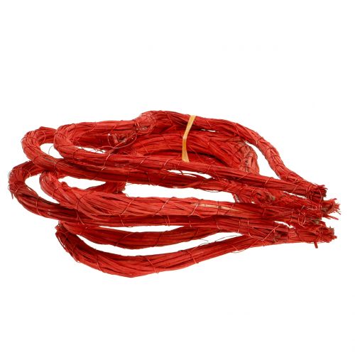 Floristik24 Hieno sydän ripustaa punaiseen 20cm 6kpl