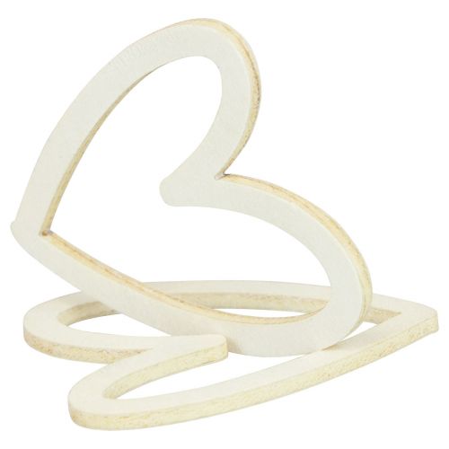 Heart deco sprinkles hearts puinen pöytäkoristekerma 4,5cm 48kpl