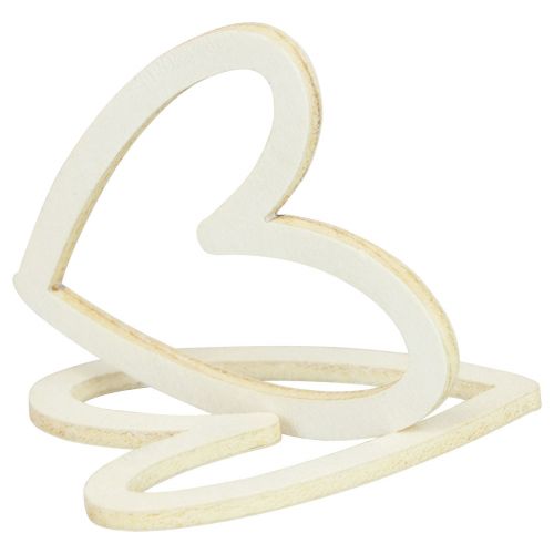 kohteita Heart deco sprinkles hearts puinen pöytäkoristekerma 4,5cm 48kpl