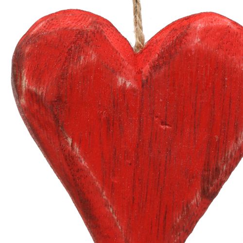 kohteita Puiset ripustettavat sydämet punainen, valkoinen 11,5cm 4kpl