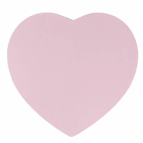 Floristik24 Kukkalaatikon sydän pinkki Ø18/20cm setti 2 kpl