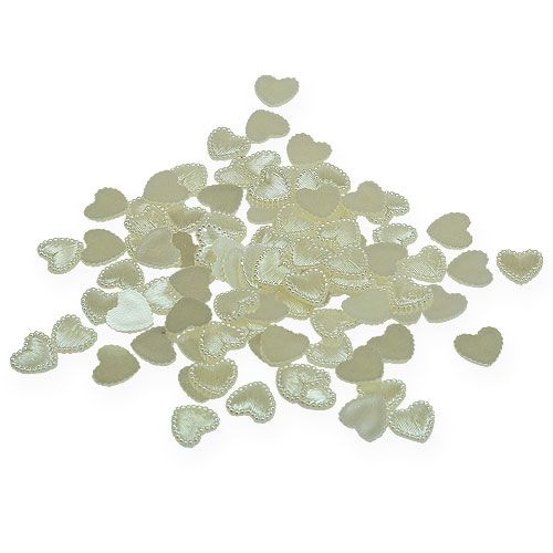 Floristik24 Hajanainen Mini Hearts Cream 1,3 cm 300p