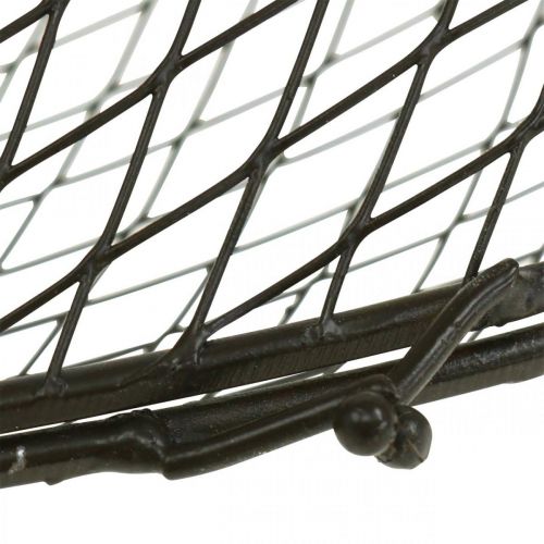 Floristik24 Metallisydän, lankasydän, korisydän Ruskea K16,5cm L31cm