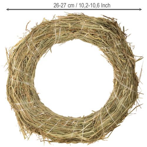 kohteita Heinäseppeleet, luonnonvärinen pöytäkoriste, oviseppele, 26-27 cm, 5 kpl