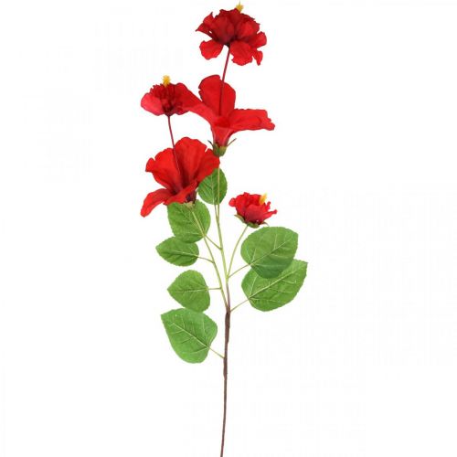 Tekokukkahibiscus-oksa punainen deco-oksa hibiscus H107cm