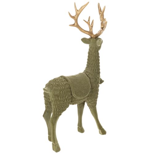 Koristeellinen peurahahmo, parveileva, sarvilla koristeltu, 31 cm | Floristik24.fi
