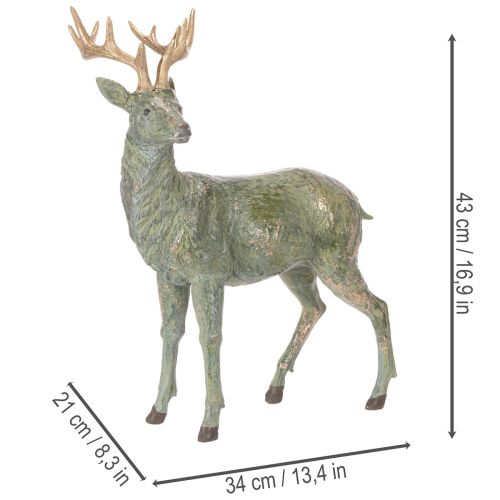 Peurahahmo, koristeellinen, seisova, yksityiskohtainen, 43 cm | Floristik24.fi