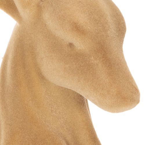 Koristeellinen patsas makaavasta peurasta sarvineen, parvekkein koristeltu, 58 cm | Floristik24.fi