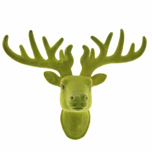 Floristik24 Deco Peuranpää Flocked Moss Vihreä 30cm x 23cm