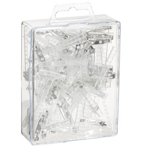 kohteita Häärintaneulat läpinäkyvät/hopeiset 5 cm 50 kpl