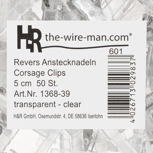 kohteita Häärintaneulat läpinäkyvät/hopeiset 5 cm 50 kpl