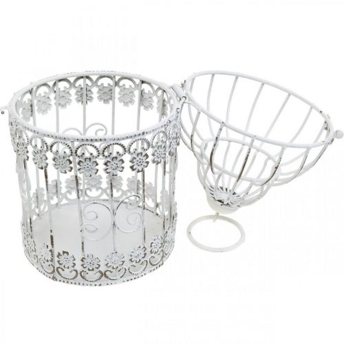Floristik24 Häät Decor Spring Decor Lintuhäkki Metal Decor Lintuhäkki 23cm