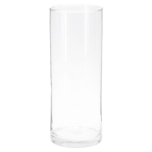 kohteita Korkea lasimaljakko lasisylinterinen kukkamaljakko kirkas Ø12cm K30cm