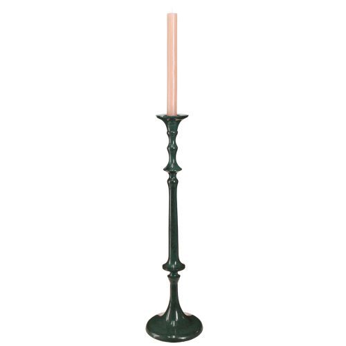 kohteita Korkea metallikeraaminen kynttilänjalka vihreä, H49cm