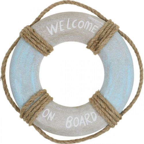 Floristik24 Maritime Deco pelastusrengas Deco Nautical Wood Deco Ø30cm