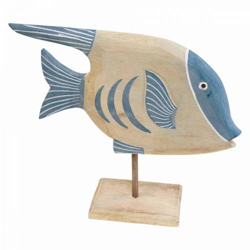 Puinen deco-kala iso, deco-kala pystyssä, korkeus 30cm