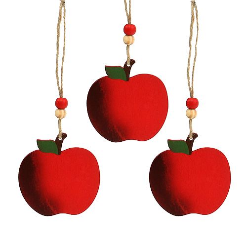 Floristik24 Rapu omena ripustaa 7cm punainen 24kpl