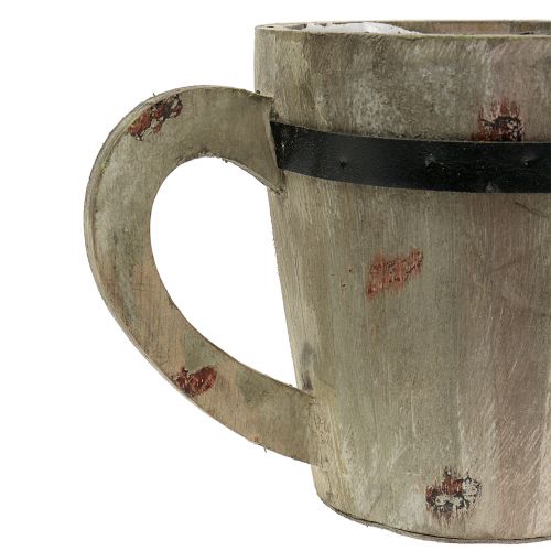 Floristik24 Puinen kuppi istutukseen Ø14cm K14,5cm