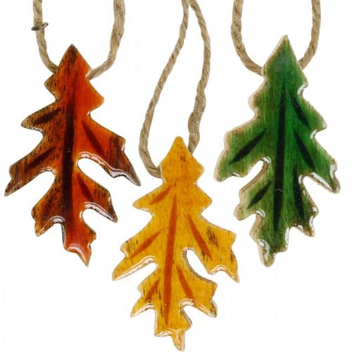 kohteita Koristelehtiä puuta värikkääseen syksyn koristeluun 6,5×4cm 12kpl