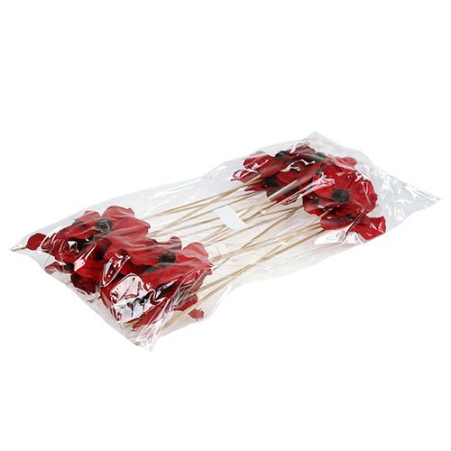 kohteita Puinen kukka tulpana punainen Ø9cm - 12cm L45cm 15 kpl