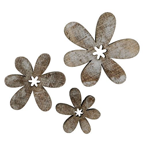 Puiset kukat 3-5cm luonnonvalkoinen 22 kpl | Floristik24.fi