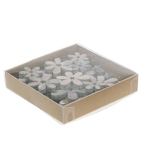 Puiset kukat 3-5cm luonnonvalkoinen 22 kpl | Floristik24.fi