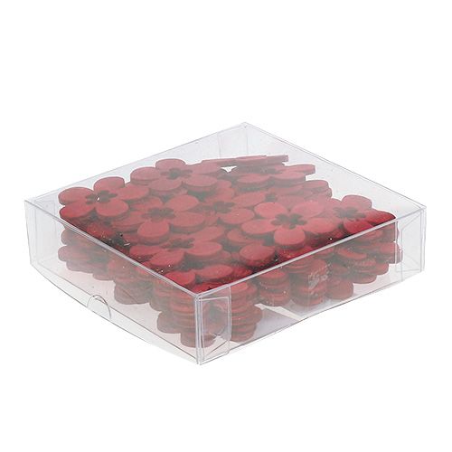 Floristik24 Puiset kukat punaiset 4cm 72 kpl