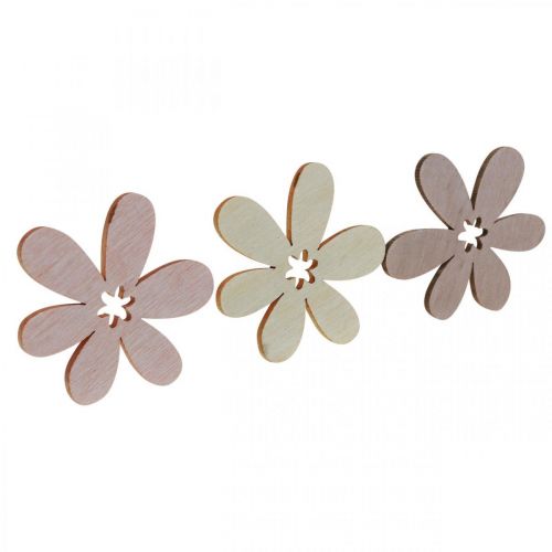 Puiset kukat hajottaa koriste kukkia puu beige/keltainen/pinkki Ø4cm 72p