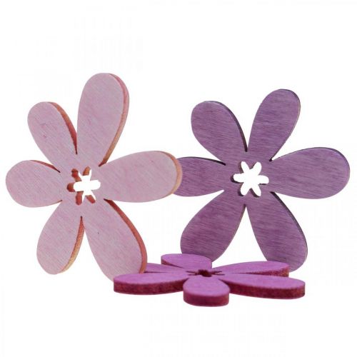 Puiset kukat hajottaa koriste kukkia puu purppura/violetti/pinkki Ø4cm 72p