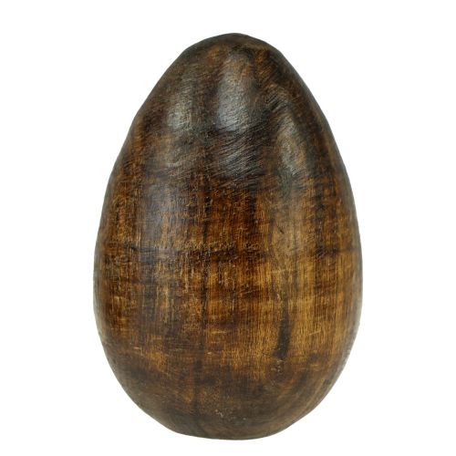 Puiset munat Ruskeat mangopuuiset pääsiäismunat puusta H8cm 3kpl