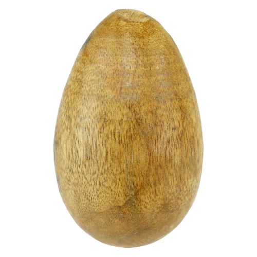 kohteita Puiset munat mangopuuta juuttiverkossa Pääsiäiskoristeet luonnollinen 7-8cm 6 kpl