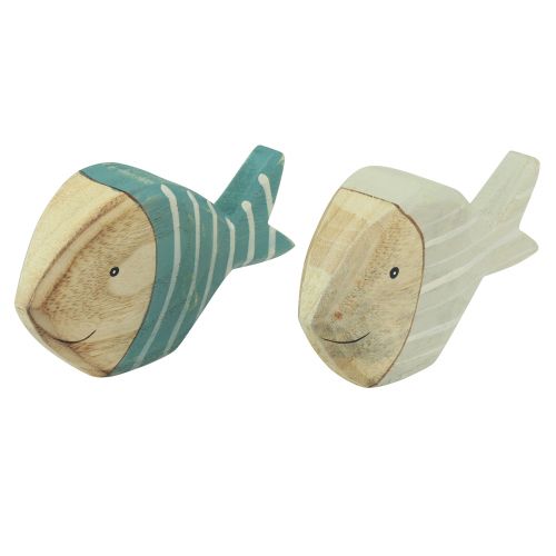 kohteita Puinen kalapöytäkoriste kalajalusta puu 15×8cm 2 kpl