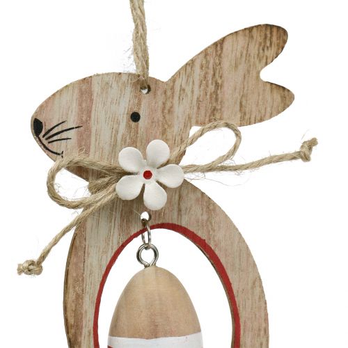 Floristik24 Puiset pääsiäispuput pääsiäismunien kanssa ripustettavaksi 12cm - 14,5cm 4kpl