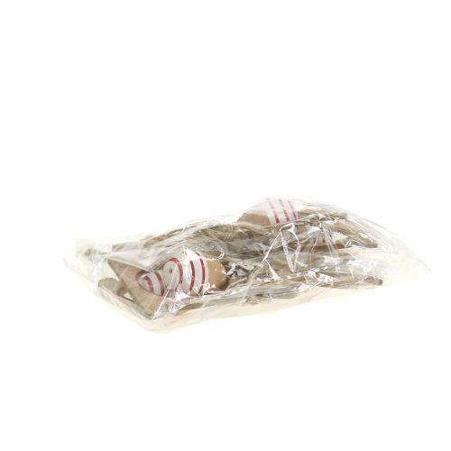 Floristik24 Puiset pääsiäispuput pääsiäismunien kanssa ripustettavaksi 12cm - 14,5cm 4kpl