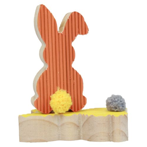 kohteita Puiset puput koristepuput pääsiäiskoristeet keltaoranssi 4×8cm 6kpl