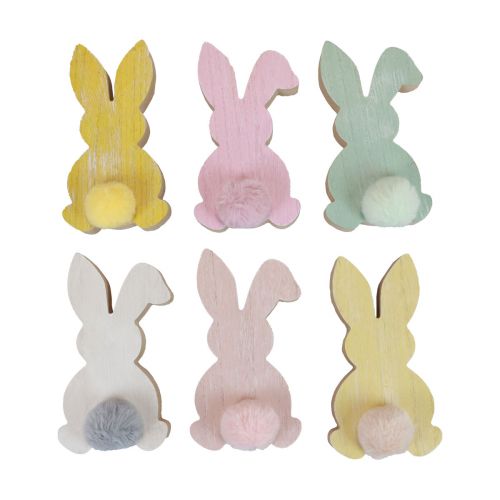 kohteita Puiset puput koristepuput pääsiäiskoristeet puupastelli 8,5×16cm 6 kpl
