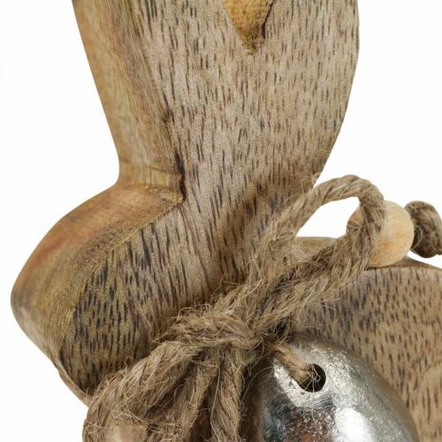 kohteita Puinen kanikoristelu pöytäkoriste Pääsiäisen mangopuu 8,5×4×10cm