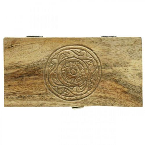 Floristik24 Puinen laatikko kannella korurasia puinen laatikko 21,5×11×8,5 cm