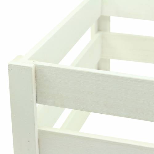 Floristik24 Puulaatikko Valkoinen 43,5cm/37,7cm/31,8cm 3 kpl:n setti