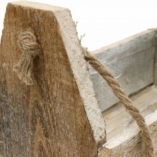 Floristik24 Puinen istutuslaatikko, työkalulaatikko, istutuslaatikko kahvalla, puinen koriste 30cm
