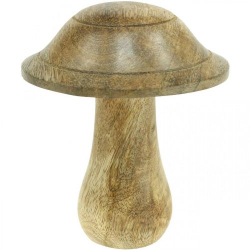 kohteita Puinen sieni uritettu puinen koristelu sieni mangopuu luonnollinen 11,5×Ø10cm