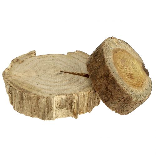 Floristik24 Puiset kiekot puurenkaat luonnon 500g