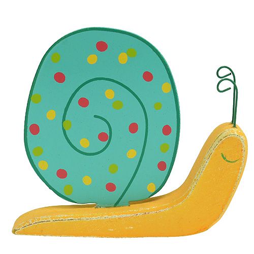 Floristik24 Puinen etana 10,5 x 9 cm värillinen 6kpl