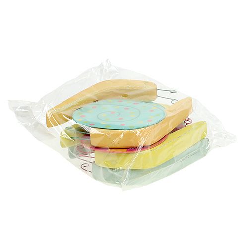 Floristik24 Puinen etana 10,5 x 9 cm värillinen 6kpl