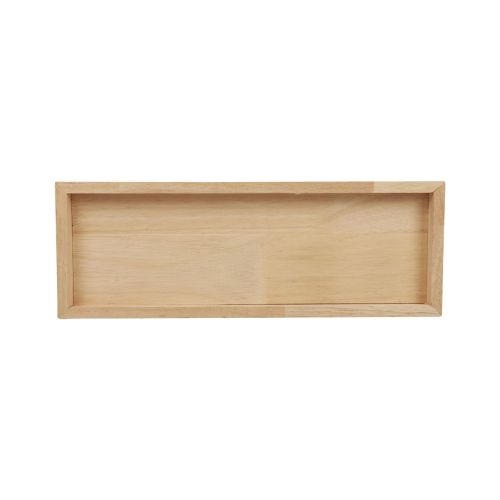 kohteita Puinen tarjotin koristeellinen tarjotin puinen suorakaiteen muotoinen luonnollinen 40×14×2,5cm