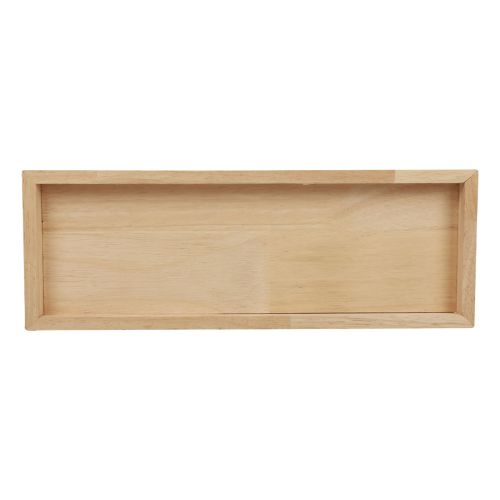 Floristik24 Puinen tarjotin koristeellinen tarjotin puinen suorakaiteen muotoinen luonnollinen 50×17×2,5cm