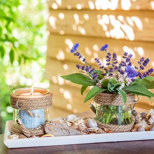 Floristik24 Puinen tarjotin valkoinen L57,5cm L16cm K3cm 1kpl