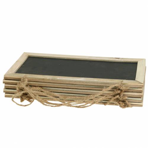 kohteita Liuskelevy puureunalla luonnon ripustamiseen 30x15cm 5 kpl