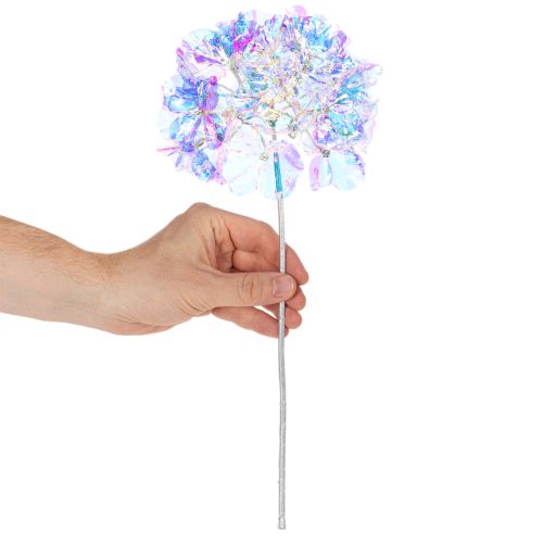 Keinotekoinen hortensian kukintaoksa hohtavissa väreissä 36 cm 2 kpl | Floristik24.fi