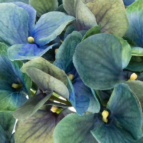 Tekohortensia, sinivihreä, koristeellinen yksivartinen, 53 cm | Floristik24.fi